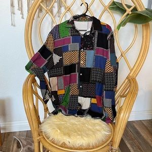 Patchwork button up